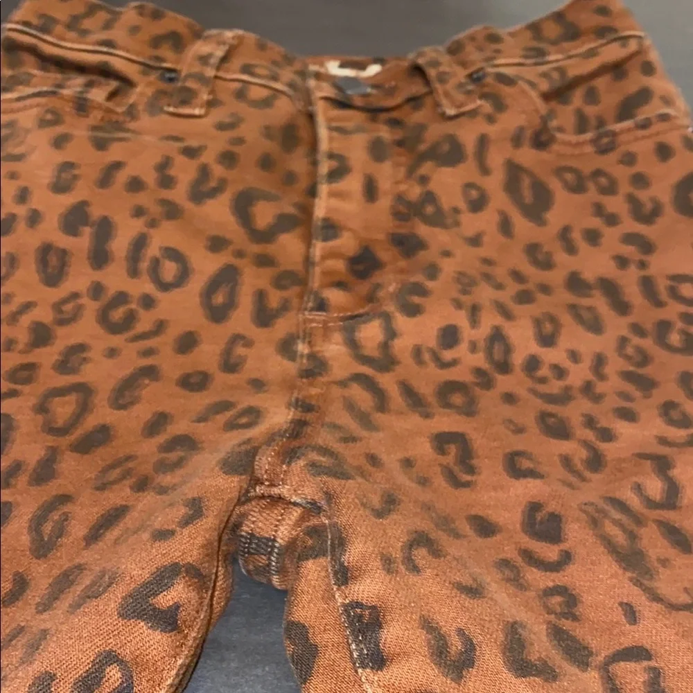 Universal Thread Womens 0/25R Vintsge Straight Leg Jeans Brown Leopard - Picture 14 of 14